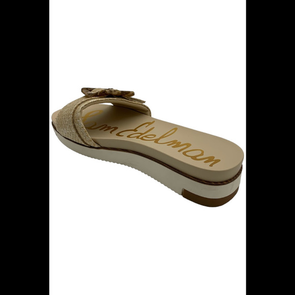 Sam Edelman Women's Ariane Platform Buckle Slide Sandals Eggshell - Medium - Picture 3 of 3